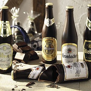 schoko bierflasche