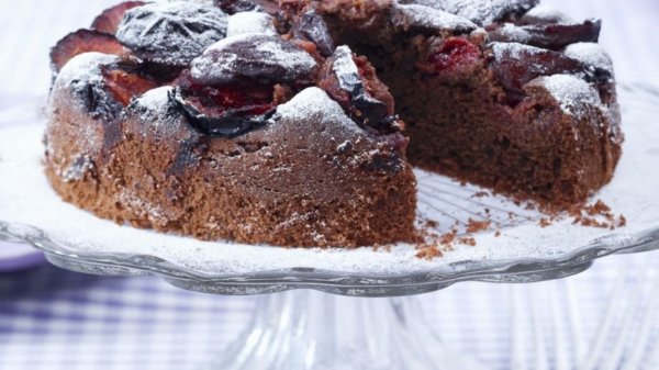 csokoládés-szilvás süti